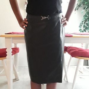 Leather skirt